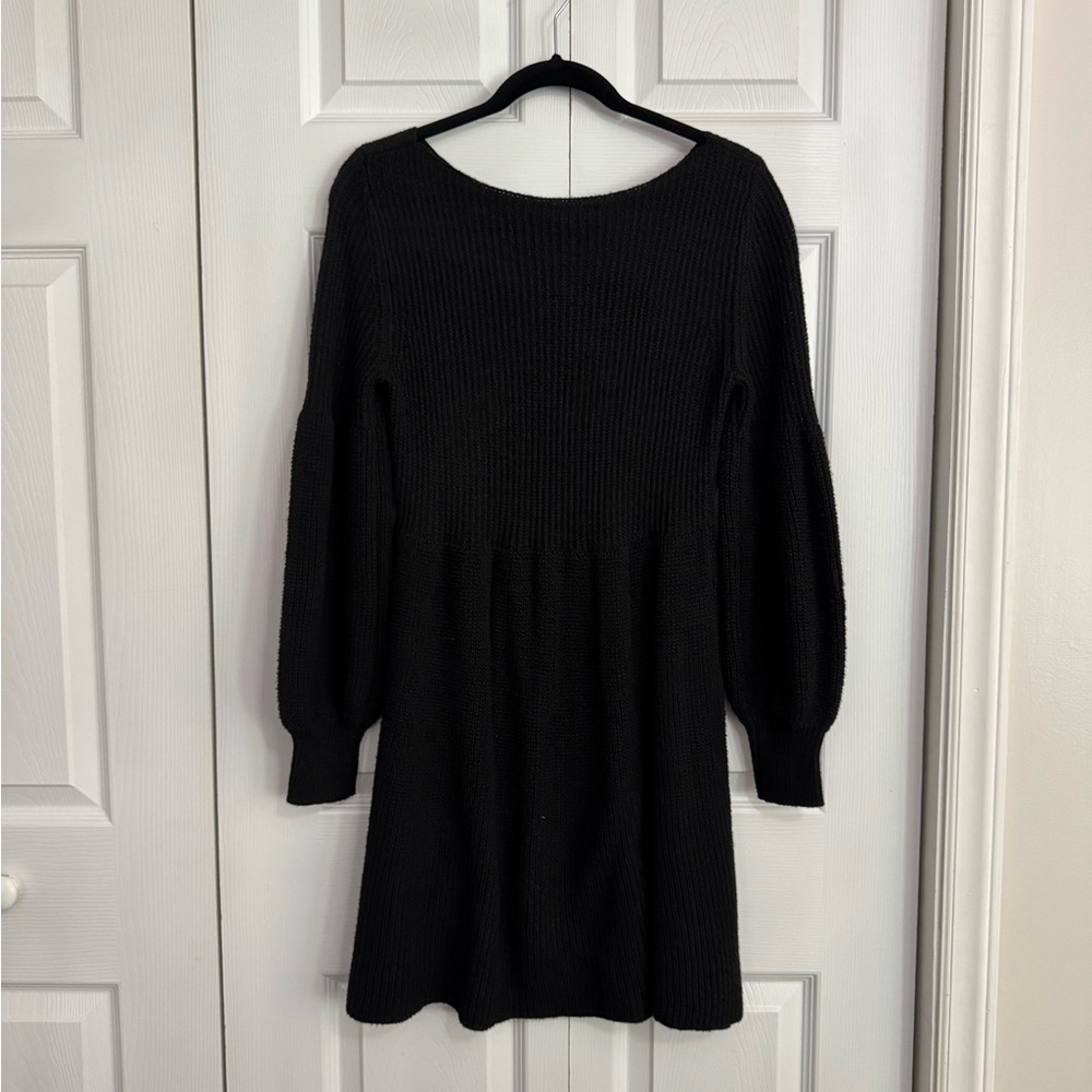 Elegant Black Knit Dress